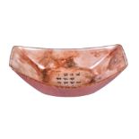 A Chinese Faux-Bois inscribed bowl