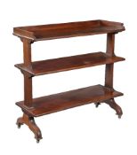 An early Victorian mahogany three tier buffet