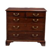 A George III mahogany chest of drawers