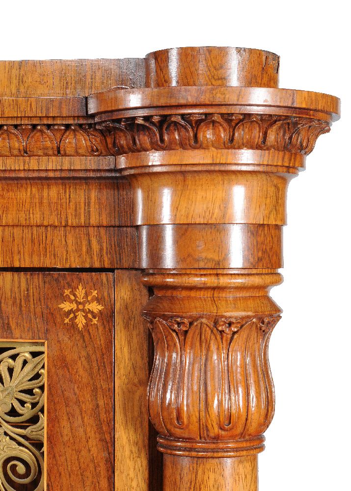 ϒ A Charles X rosewood and marquetry cabinet - Image 5 of 13