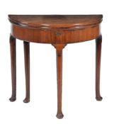 A George II walnut tea table