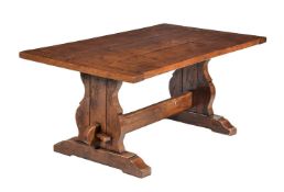 An oak refectory table