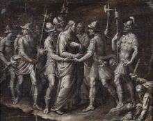 Continental School (20th century)Roman soldiers leading Christ