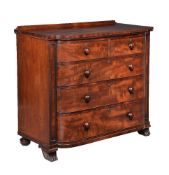 A Regency mahogany chest of drawers