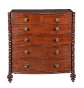 A Scottish Regency mahogany chest of drawers