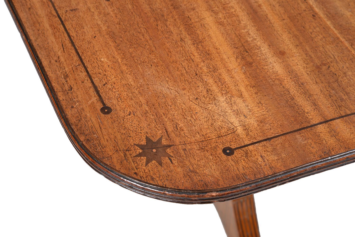 ϒ A Regency mahogany and ebony strung sofa table - Image 3 of 5