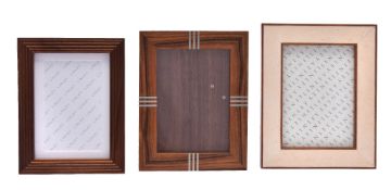 ϒ David Linley, A group of three American walnut photograph frames