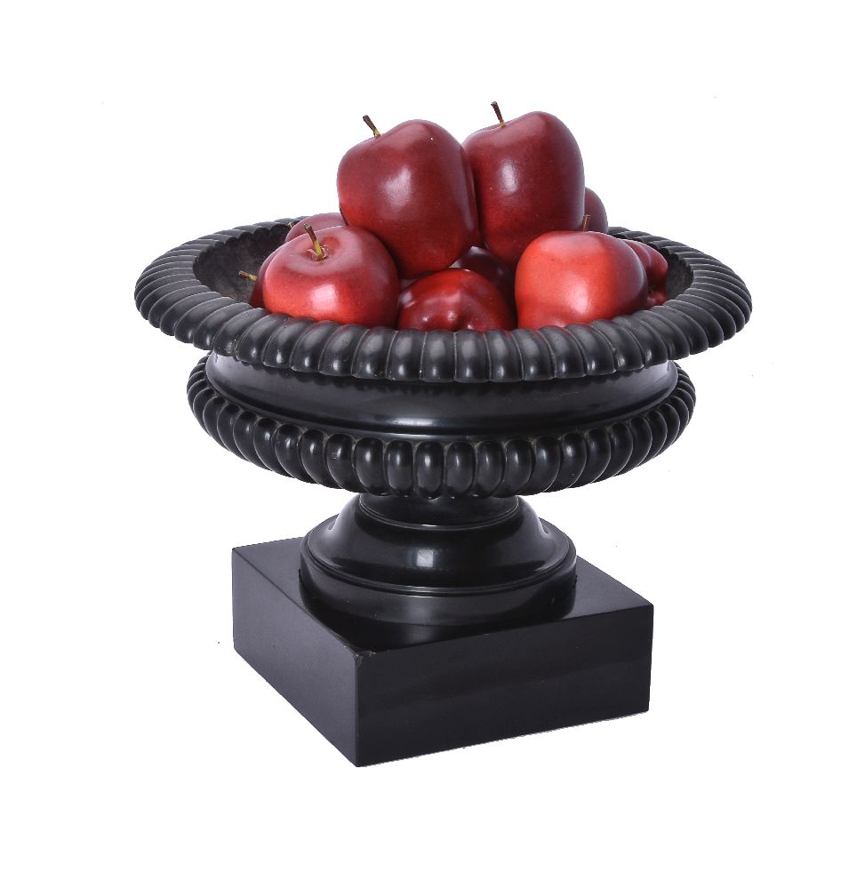 A carved marmo nero Belgio urn in Neoclassical taste - Image 3 of 4