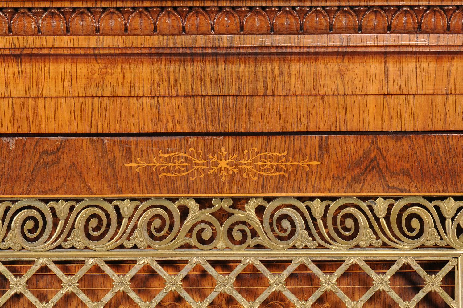 ϒ A Charles X rosewood and marquetry cabinet - Image 3 of 13