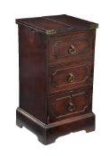 A George III mahogany campaign sideboard