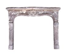 A Rouge Royale marble chimneypiece in Louis XVI taste