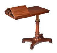 An early Victorian mahogany reading table