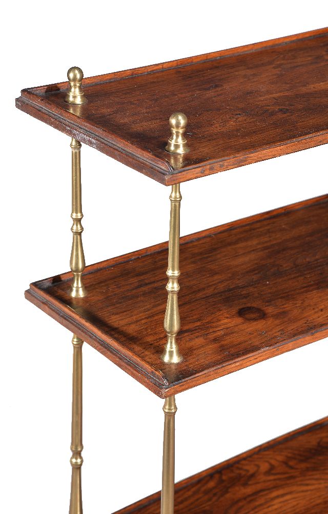 A Regency chestnut and gilt metal four tier etagere - Image 2 of 2