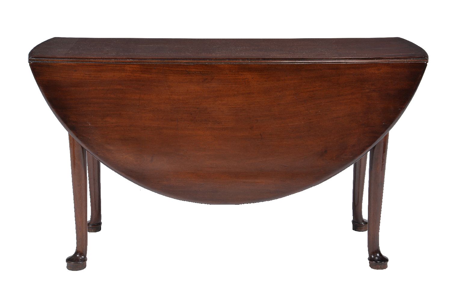 A George II mahogany drop leaf dining table