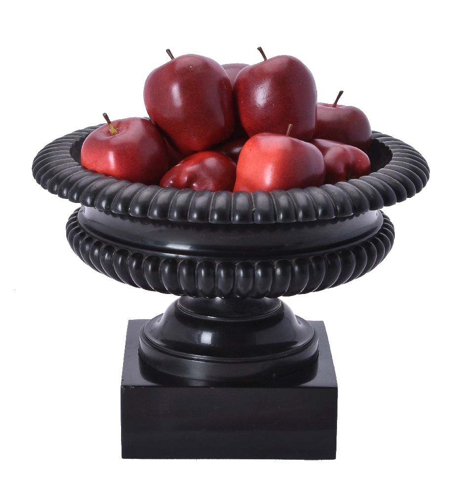 A carved marmo nero Belgio urn in Neoclassical taste - Image 2 of 4