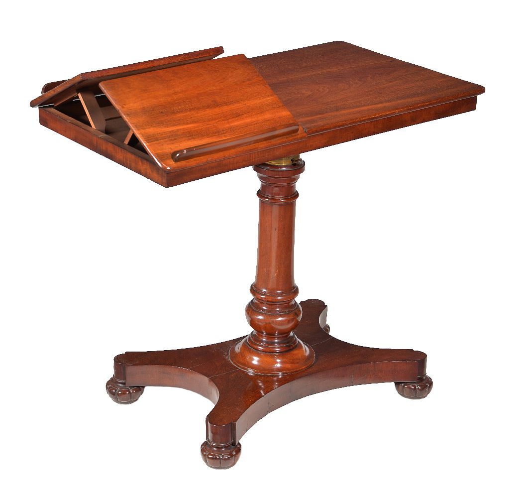 An early Victorian mahogany reading table - Image 3 of 3
