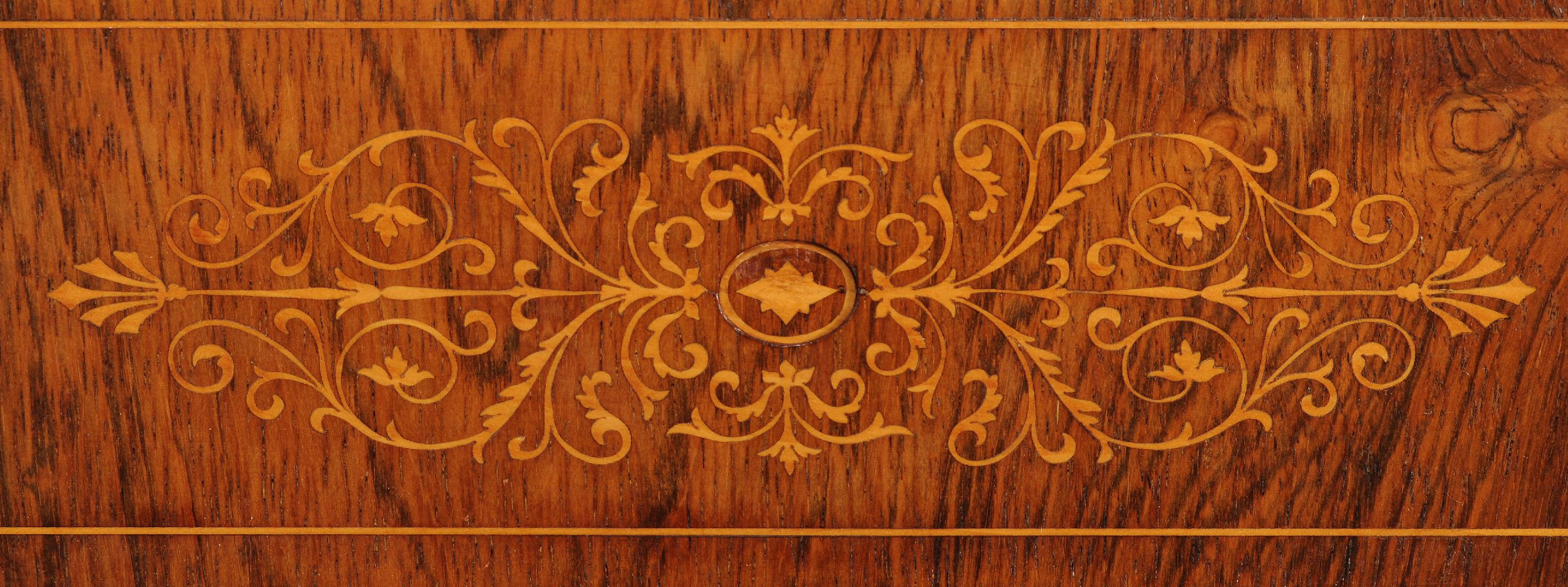 ϒ A Charles X rosewood and marquetry cabinet - Image 10 of 13