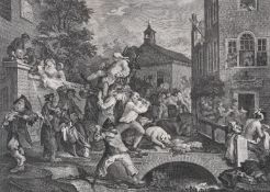 After William Hogarth Canvassing for Votes