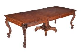 A Victorian mahogany extending dining table