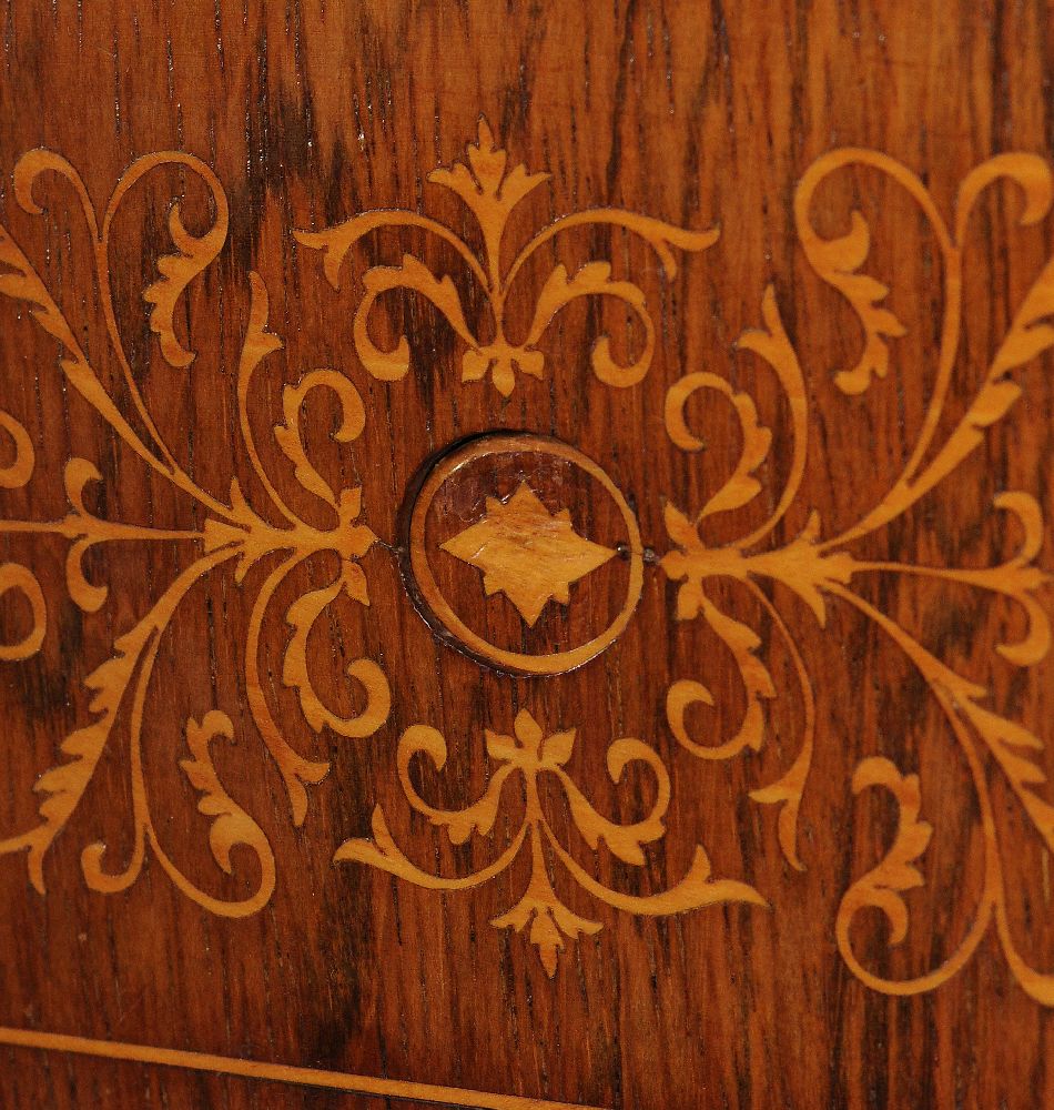 ϒ A Charles X rosewood and marquetry cabinet - Image 11 of 13