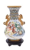 A modern Chinese cloisonné baluster vase