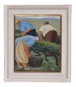 λ Margaret Loxton (British b. 1938)The grape pickers