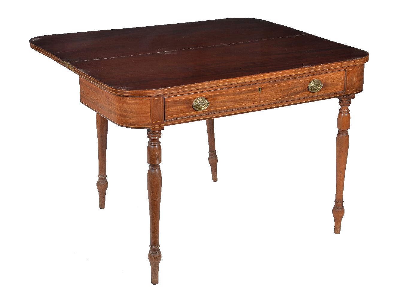 A mahogany and string inlaid tea table - Image 2 of 2