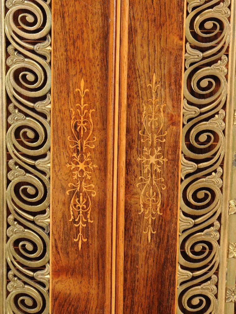 ϒ A Charles X rosewood and marquetry cabinet - Image 4 of 13