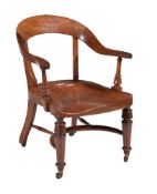 A William IV mahogany desk chair