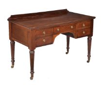 A mahogany desk or dressing table