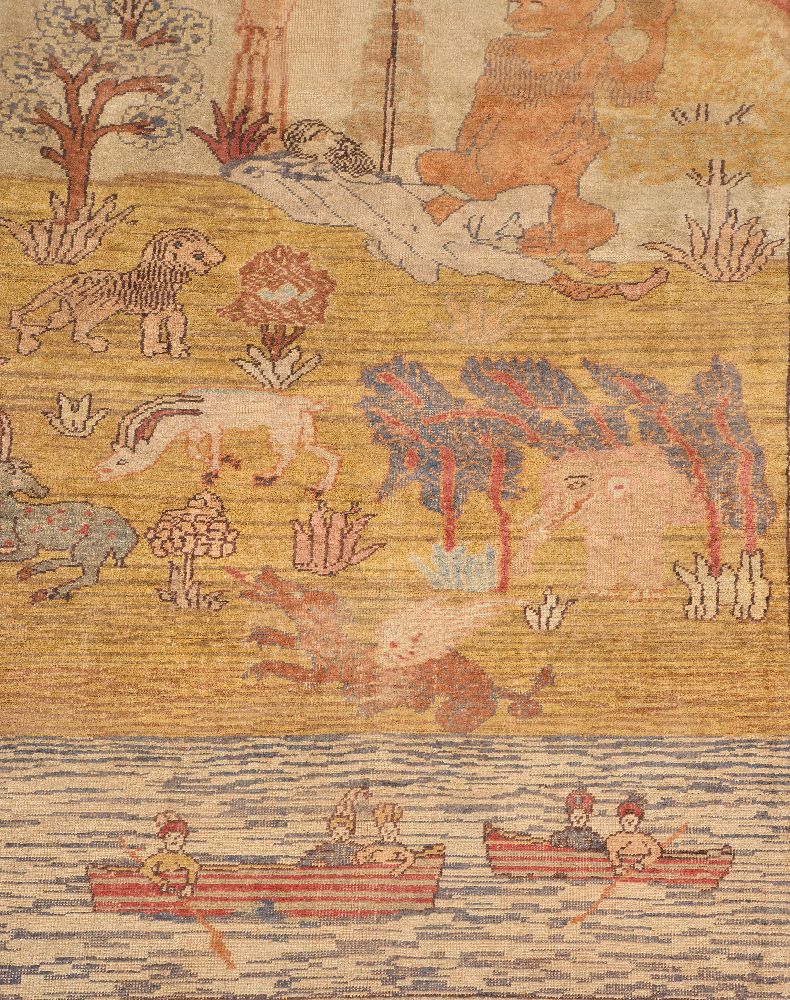 A silk woven prayer rug - Image 2 of 2