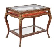 ϒ A kingwood and gilt metal mounted bijouterie table