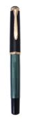 Pelikan, Souveran M400, a green and black fountain pen