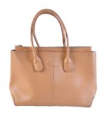 Tod's, a tan leather handbag