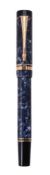 Parker, Duofold International, a blue marbled fountain pen