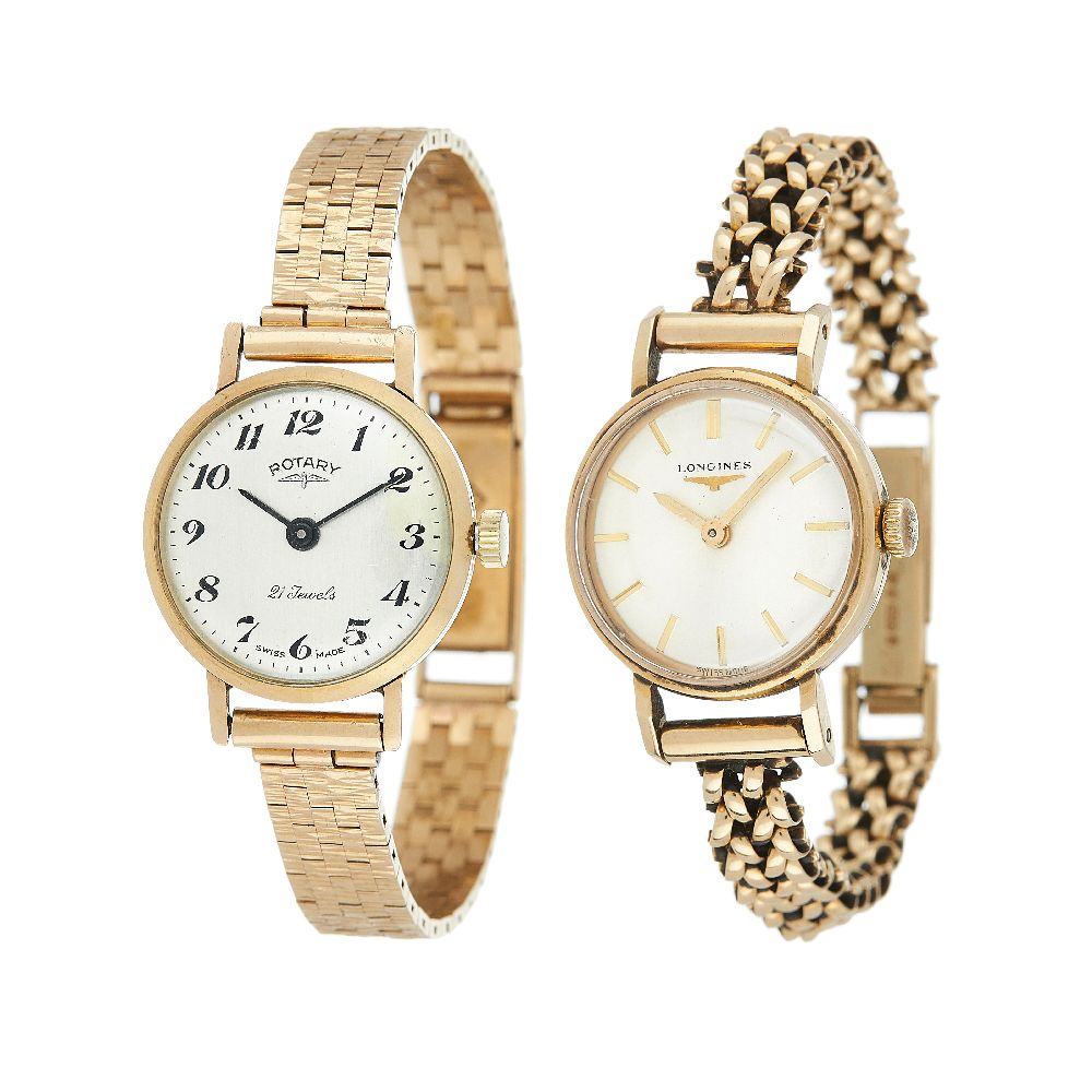 Longines, Lady's 9 carat gold bracelet watch