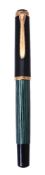 Pelikan, Souveran M400, a green and black fountain pen