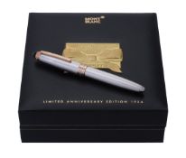 Montblanc, Meisterstuck 75 Years of Passion and Soul, a limited edition silver roller ball pen