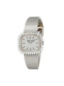 Favre-Leuba, Lady's white gold coloured and diamond bracelet watch