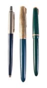 Parker, Slimfold, a green fountain pen