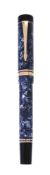 Parker, Duofold Centennial, a blue marbled fountain pen