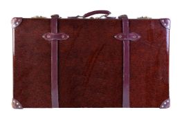 Globetrotter, Orient Urushi, a burgundy vulcanised fibreboard and leather suitcase