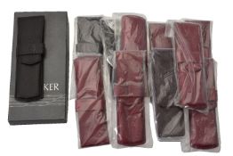 Parker, twelve leather pen pouches