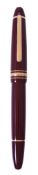 Montblanc, Meisterstuck 146, a burgundy fountain pen