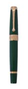 Aurora, Bicentenary of the Birth of the Italian Flag, a limited edition green fountain pen