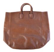 Bottega Veneta, a brown leather tote bag