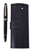 Montblanc, Meisterstuck 147 Traveller, a black fountain pen