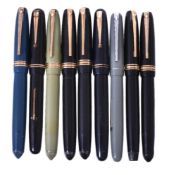 Swan, Calligraph, a collection of nine fountain pens