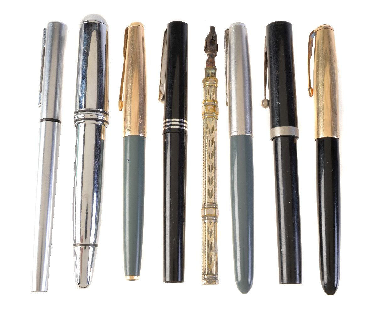 A collection of fountain pens