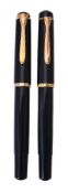 Pelikan, Souveran M400, a black fountain pen and roller ball pen